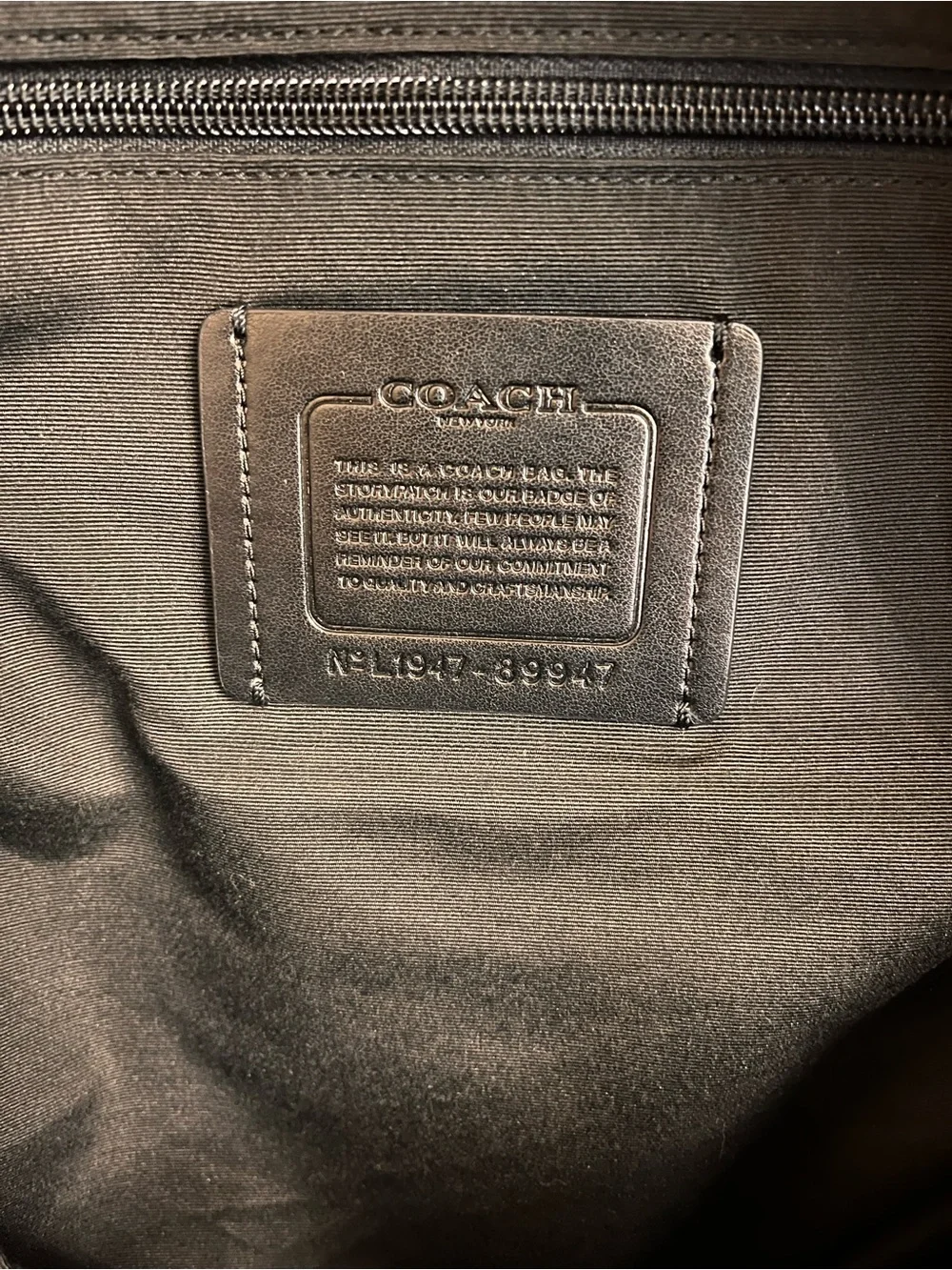 Coach description authentic